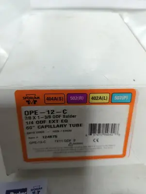New | in-Stock SPORLAN OPE-12-C HVAC Parts and Equipment Ohio US | Surplus Asset Holdings #1425626