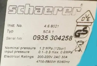 Used SCHAERER ART PLUS Restaurant Small Appliances British Columbia CA | Surrey Food Equipment #1548378