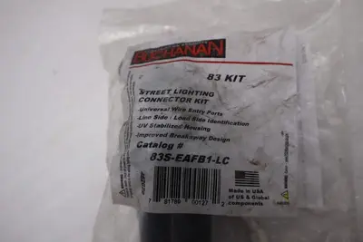 NEW Buchanan Street Lighting Connector Kit 83S-EAFB1-LC Set STK H1160A