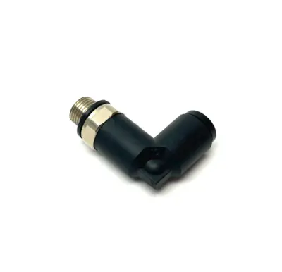 USED PARKER PNEUMATIC PUSH-IN ELBOW FITTING 6MM TUBE M10X1 THREAD