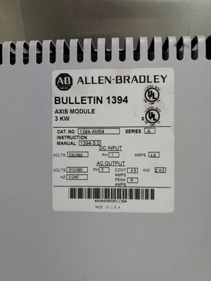 Allen Bradley 1394-AM04 Ser A Servo Controller Module 3KW. 1D