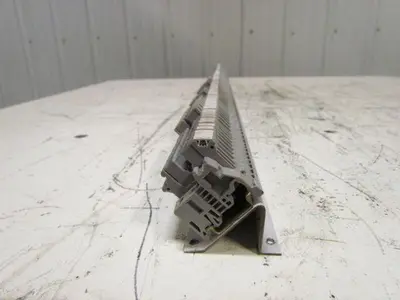 Phoenix Contact 35mm Din Rail Mount Terminal Blocks 48"Long 74 Componets