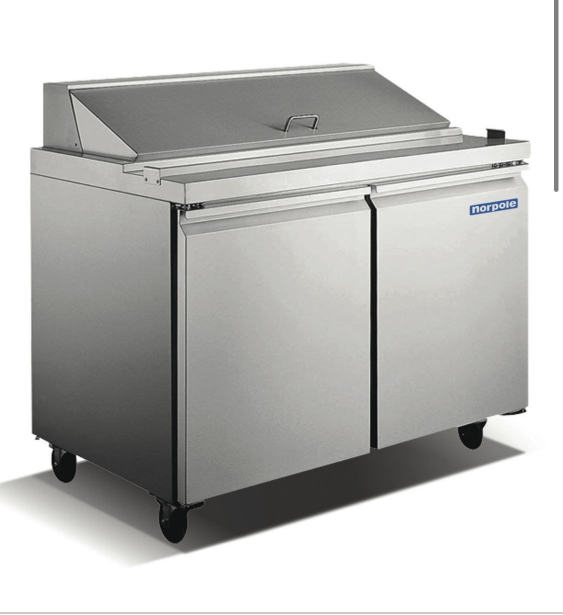 2 Door Stainless Steel Sandwich/Salad Prep Table