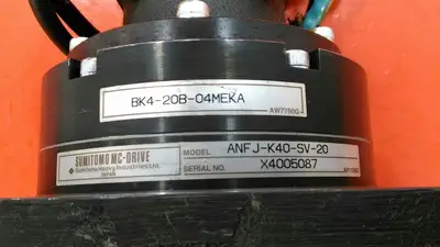 Mitsubishi HC-KFS43K AC Servo Motor+Sumitomo ANF J-K40-SV-20 MC-Drive. 1J