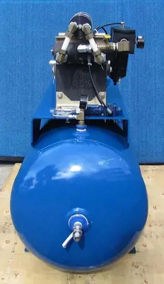 Haskel 8AGD-2 Single Stage Double Action Gas Booster with 80 Gallon Tank