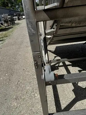 USED MAGNUSON ENGINEERING SHUFFLO FEEDER AND SLICER 54" WIDE