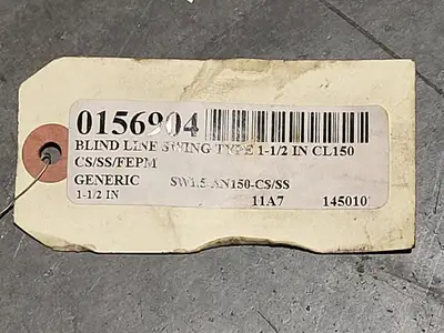 1.5" Class 150 Line Blind Valve
