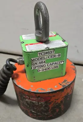 CER-9 Electromagnetic Lifting Magnet 2400 LBS Load Capacity