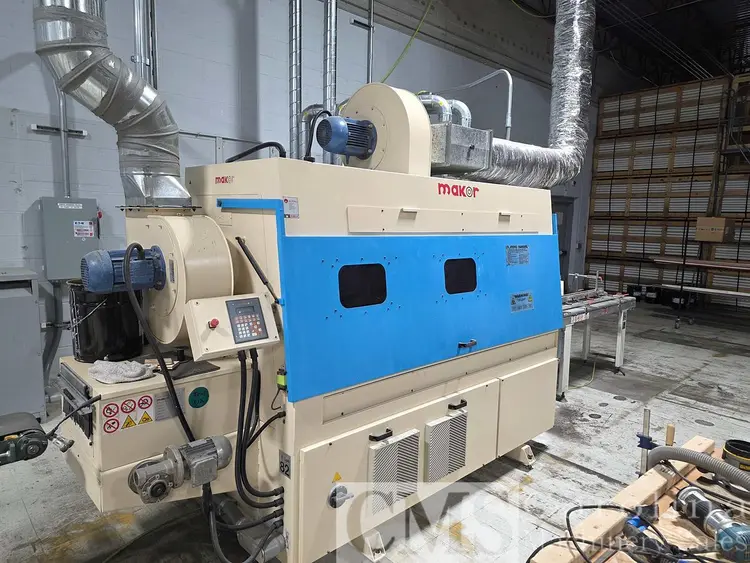 Used 2006 MAKOR FLT UV VACUUM COATER LINE WITH 9 LAMP OVEN Woodworking Complete Operations PY | CAROLINA MACHINERY SALES #1364666