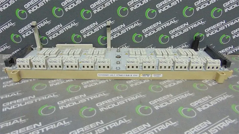 Westinghouse Emerson 1C31222G01 Ovation Relay Panel Sub. B without relays Used