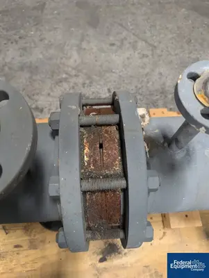 USED Pfaudler 7 Sq Sq Pfaudler Heat Exchanger, C/S, 150/150#