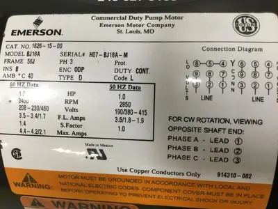 USED EMERSON BJ18A