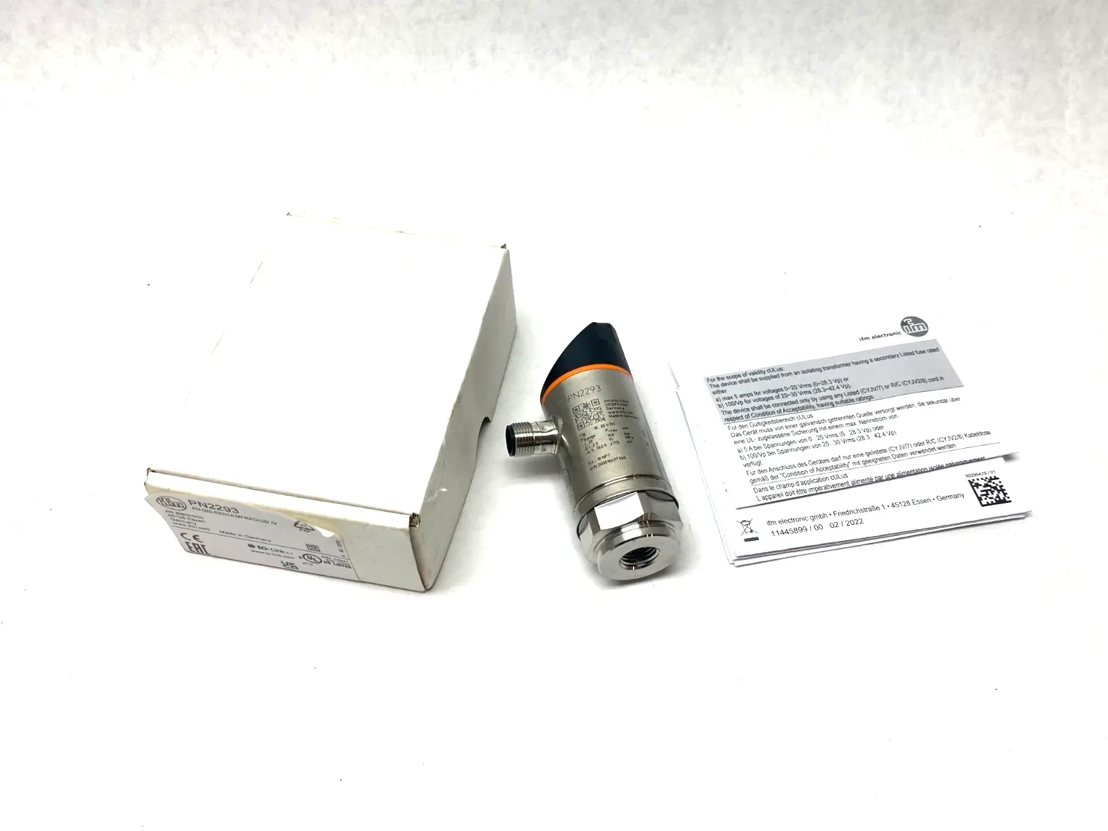 PN2293, PN-025-REN14-MFRKG/US/ /V | Ifm PN2293 Pressure Sensor w/ Digital Display PN-025-REN14-MFRKG/US/ /V - New Other