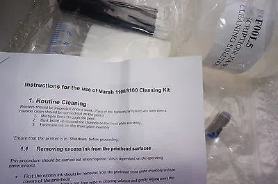 NEW MARSH INKJET 17/70 1100/3100 PRINTHEAD CLEANING KIT 1770 11003100
