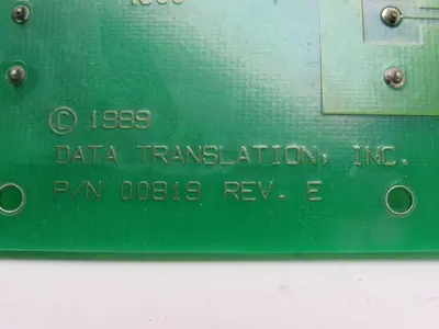Data Translation Inc. 00819 Rev. E Screw Terminal Panel