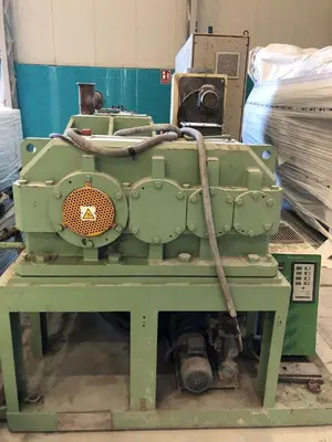 USED 2003 INDUSTRIE GENERALI PVC TWIN  130MM SCREW EXTRUDER