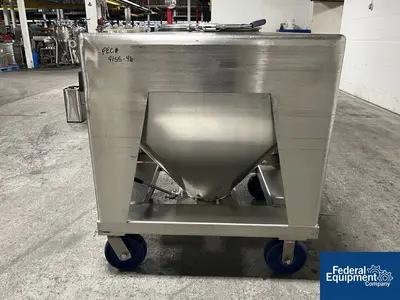 USED TOTE Systems 48" x 42" x 10"  Tote Systems Stainless Steel Transfer Bins