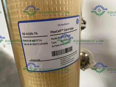 USED TANGENTIAL FLOW FILTRATION SKID W/ WAUKESHA 018-UL PUMP & GE MAXCELL CARTRIDGE