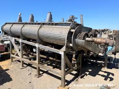 Used Anderson Dahlen Stainless Steel Dual Screw Holoflite Dryer – 24” x 20’ ASME Rated