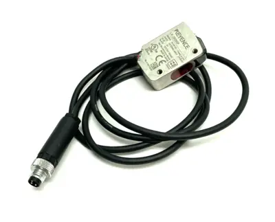 USED KEYENCE SELF-CONTAINED CMOS DISTANCE LASER SENSOR, CABLE TYPE