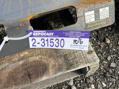 Used WOLVERINE QMP3-16-6T QUICK ATTACH MOUNTING PLATE Construction Equipment Parts Michigan US | Miedema Asset Management Group #1487928