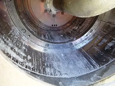 Andritz KMPT SZ 400/2 pusher centrifuge, 316SS.