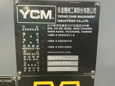 Used 2011 YCM NSV102A Vertical Machining Centers Ohio US | HGR 24 #1413268