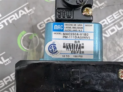 MAC MAC250A-V1B2-PM-111DA(UNIV) Solenoid Valve Assembly New