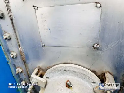 USED AARON PROCESS EQUIPMENT 11-CU.FT. JACKETED RIBBON BLENDER