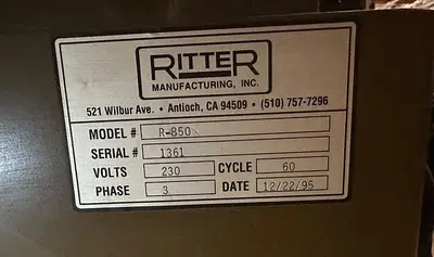 USED RITTER R-850