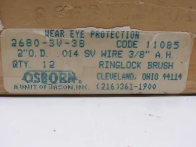 Osborn 2680-SV-38 Wire Wheel 2" OD 3/8 Arbor Lot of 12