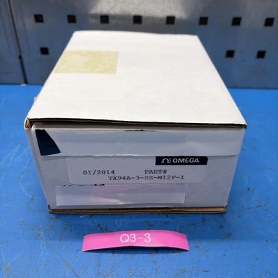 New | in-Stock OMEGA ENGINEERING TX94A-3-SS-M12F-1 Miscellaneous Equipment (Electrical & Power) Indiana US | J&J Industrial Supply #1228088