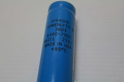New | in-Stock Sprague 36DX 6300-75DC Capacitors California US | Davliegogo LLC #1707195