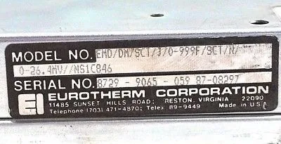 USED EUROTHERM EMD-DM-SCT/J/0-999F/SCT/N/0-26.4MV//NS1C846 PC MODULE