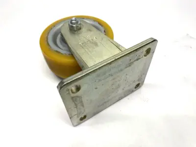 USED BLICKLE HEAVY DUTY WELDED STEEL FIXED CASTER 125MM WHEEL DIA. X 50MM WIDE