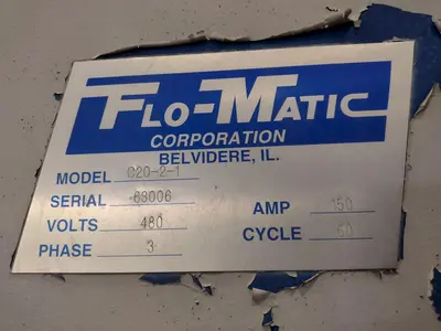 3 STAGE X 12" WIDE FLO-MATIC MODEL #C20-2-1BELT CONVEYOR STAINLESS STEEL HEATED PARTS WASHER: STOCK #17034