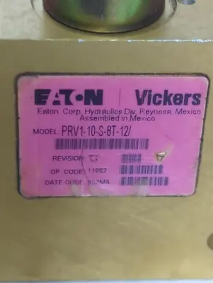 USED EATON VICKERS PRV1-10-S-8T-12