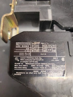 Telemecanique LC1D6511, LC1-D6511 & lr2d3363