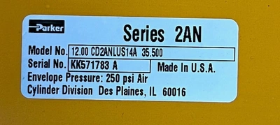 USED Parker 12.00 CD2ANLUS14A 35.500