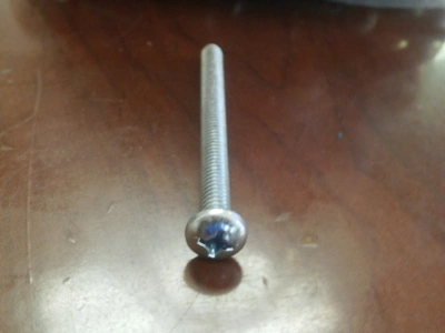 Pan Head Phillip Bolt (8 pcs) 1/4"-20 X 3"  Zinc Plated