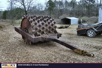 Used 2000 DOUBLE D 4 FOOT PULL BEHIND Trench Rollers Alabama US | Proxy Equipment #1385189
