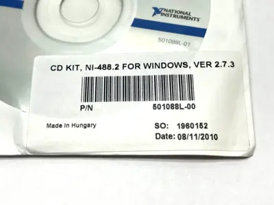National Instruments 501088L-00 VER. 2.7.3 CD Kit NI-488.2