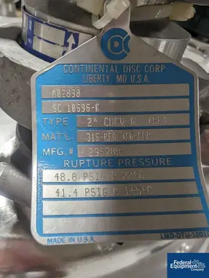 USED Mueller 150 Liter Mueller Reactor, 316L S/S, 45/75#