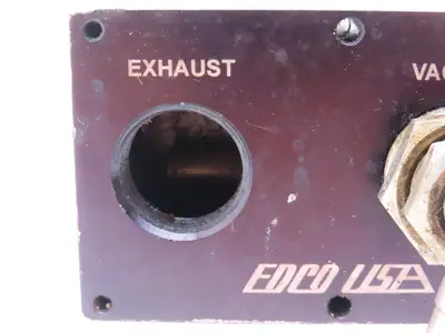 Edco USA ML50N-RTB Pneumatic Vacuum Pump Assembly 1/2" NPT For Vacuum Cup READ
