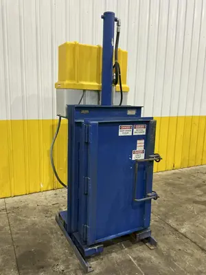55 GALLON DRUM VESTIL HYDRAULIC CRUSHER & COMPACTOR, MODEL #WBB3147055: YOBRO #24913