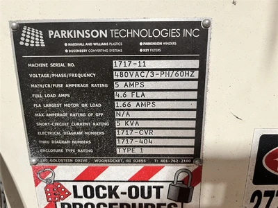 6" Gloucester Extrusion Line With Nordson WRP12V Water Ring Pelletizer