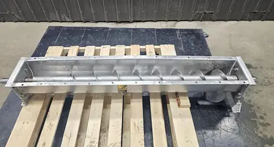 Used Screw Conveyor, 7" Diameter X 60'' Long