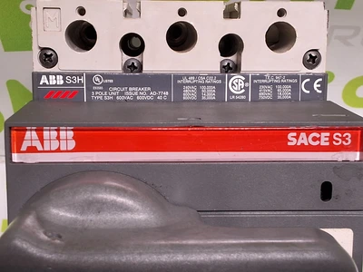 ABB SACE S3 S3H 90A 3-POLE CIRCUIT BREAKER 600VAC