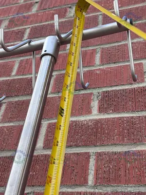 USED CENTICARE CORP C-IV-1000D-8  8 HOOK IV POLE,  SUPPORT UP TO 200 LBS