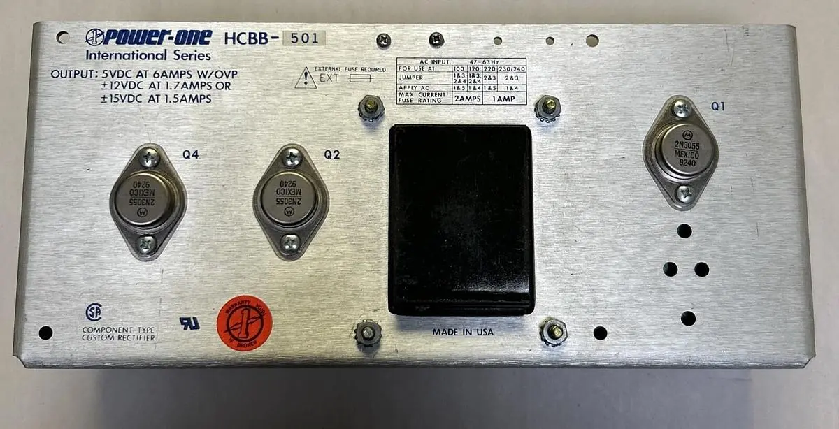 New | in-Stock POWER-ONE HCBB-501 Miscellaneous Equipment (Electrical & Power) Ohio US | Surplus Asset Holdings #1238957